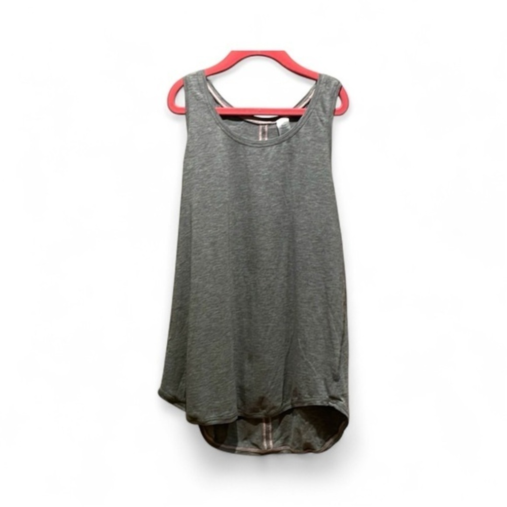 Ivivva Girls Gray Cut Out Tank Top Size 14 Lululemon